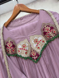 BEAUTIFUL HAND WORK OUTFIT SEQUENCE EMBROIDERED GOWN PANT WITH DUPATTA