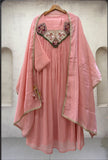 BEAUTIFUL HAND WORK OUTFIT SEQUENCE EMBROIDERED GOWN PANT WITH DUPATTA