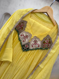 BEAUTIFUL HAND WORK OUTFIT SEQUENCE EMBROIDERED GOWN PANT WITH DUPATTA