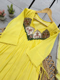 BEAUTIFUL HAND WORK OUTFIT SEQUENCE EMBROIDERED GOWN PANT WITH DUPATTA