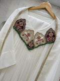 BEAUTIFUL HAND WORK OUTFIT SEQUENCE EMBROIDERED GOWN PANT WITH DUPATTA