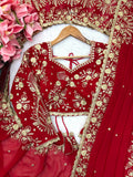 Faux Georgette with Intricate Thread With Sequence Detailing Beautiful Saree
