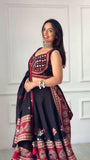 DESIGNER NAVARATRI FULLSTITCHED LAHENGA CHOLI WITH REAL MIRROR WORK