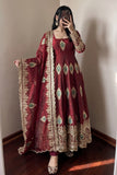 Heavy Fandy Silk with Embroidery Threads & Zari Sequins Work Salwar Kameez
