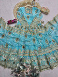 Heavy Fandy Silk with Embroidery Threads & Zari Sequins Work Salwar Kameez