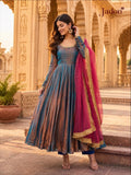 New Designer Fendy Silk Party Gown Pent & Dupatta Set