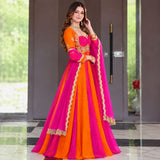 Heavy Fandy Silk With 3mm Sequence and Embroidery Work Beautiful Salwar Kameez