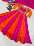 Heavy Fandy Silk With 3mm Sequence and Embroidery Work Beautiful Salwar Kameez