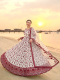 New Party Wear Look Heavy Faux Georgette Gown Dupatta & Bottom Set