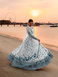 New Party Wear Look Heavy Faux Georgette Gown Dupatta & Bottom Set