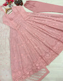 New Party Wear Look Heavy Faux Georgette Gown Dupatta & Bottom Set