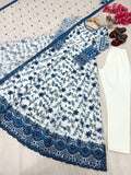 New Party Wear Look Heavy Faux Georgette Gown Dupatta & Bottom Set