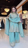 Heavy Chinon silk With Heavy 5mm Embroidery Sequence Coding Work Salwar Kameez