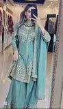 Heavy Chinon silk With Heavy 5mm Embroidery Sequence Coding Work Salwar Kameez