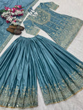 Heavy Chinon silk With Heavy 5mm Embroidery Sequence Coding Work Salwar Kameez