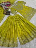 Heavy Chinon silk With Heavy 5mm Embroidery Sequence Coding Work Salwar Kameez