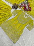 Heavy Chinon silk With Heavy 5mm Embroidery Sequence Coding Work Salwar Kameez