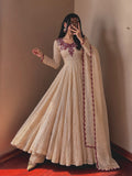 Fully Stitched & Ready to Wear Doremon Crush Embroidery thread work With Fully Flair Salwar Kameez