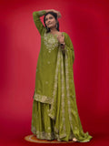 READY TO WEAR 3 PIECE FANCY KURTI WITH BEAUTIFUL SHARARA AND PRETTY DUPATTA