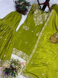 READY TO WEAR 3 PIECE FANCY KURTI WITH BEAUTIFUL SHARARA AND PRETTY DUPATTA