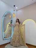 Premium Quality Fendy Silk with Embroidery Sequins Work Lehenga Choli