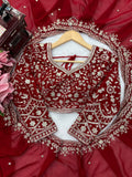 Faux Georgette with Intricate Thread With Sequence Detailing Beautiful Saree