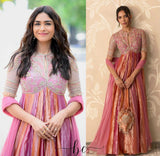 New Party Wear Look Pure Nc Moss Gown Dupatta & Bottom Set