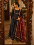 New Fancy Anarkali Gown-Pant And Dupatta Set Fully Stitched