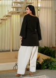 New Designer Heavy Roman Silk Party Wear Look Top With Farshi Salwar