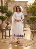 BEAUTIFUL EMBROIDERED WITH SEQUENCE PIPE WORKED GOWN PANT WITH DUPATTA