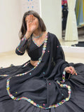 DESIGNER NAVARATRI RAYON LAHENGA CHOLI WITH EMBROIDERED WORK