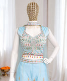 Soft Rangoli Silk with Embroidery Multi Thread Sequins Work Beautiful Dress