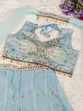 Soft Rangoli Silk with Embroidery Multi Thread Sequins Work Beautiful Dress