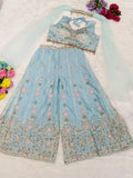 Soft Rangoli Silk with Embroidery Multi Thread Sequins Work Beautiful Dress
