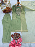 New Designer Party Wear & Festival Look Pure Tissue Salsa Salwar Kameez