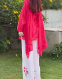 New Designer Party Wear Look Mal Chandar Cotton Fancy Border top with Plazo Pant