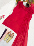 New Designer Party Wear Look Mal Chandar Cotton Fancy Border top with Plazo Pant