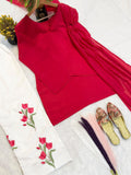 New Designer Party Wear Look Mal Chandar Cotton Fancy Border top with Plazo Pant