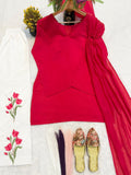 New Designer Party Wear Look Mal Chandar Cotton Fancy Border top with Plazo Pant