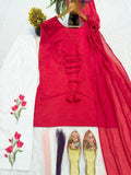New Designer Party Wear Look Mal Chandar Cotton Fancy Border top with Plazo Pant