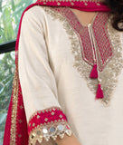 Heavy Pure Chinnon With Real Mirror And Moti Work Beautiful Salwar Kameez