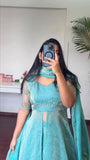 Fendy Crush Soft Micro cotton Lining & Hand work Beautiful Salwar Kameez
