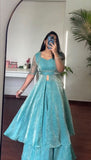 Fendy Crush Soft Micro cotton Lining & Hand work Beautiful Salwar Kameez