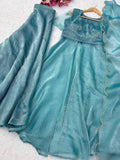 Fendy Crush Soft Micro cotton Lining & Hand work Beautiful Salwar Kameez