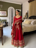 Vichitra silk with intricate Thread with Sequence with Cutwork with Fancy lace Salwar Kameez