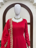 Vichitra silk with intricate Thread with Sequence with Cutwork with Fancy lace Salwar Kameez