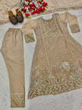 Fandy Silk With Heavy Embroidery Sequence Work Beautiful Salwar Kameez