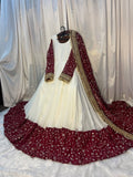 New Designer Maxi Anarkali Suit In New Fancy Style Pure Faux Georgette With Multi Needle Work and Embroidery Work
