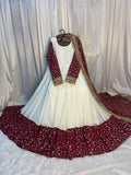 New Designer Maxi Anarkali Suit In New Fancy Style Pure Faux Georgette With Multi Needle Work and Embroidery Work