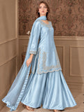 Pure Devsena Silk With Embroidery And Sequins Work Beautiful Salwar Kameez